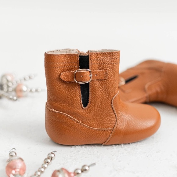 Infant Moccasin Brown Riding Boot Size 5C - Picture 6 of 6